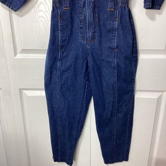 Power Brand Denim Jumpsuit Coverall Size 8 Blue - Picture 7 of 16